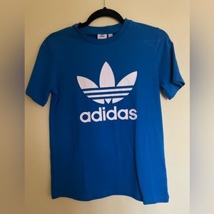 Blue classic adidas print t shirt